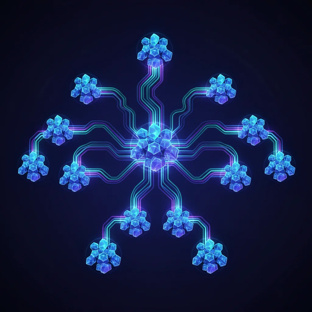 Diagram showing AI agents organized into specialized domain teams